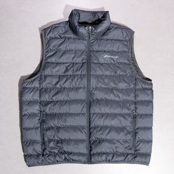 Eddie Bauer Men's CirrusLite Down Vest EB650 Puffer Dark Gray Outdoors Size XL - Picture 1 of 7
